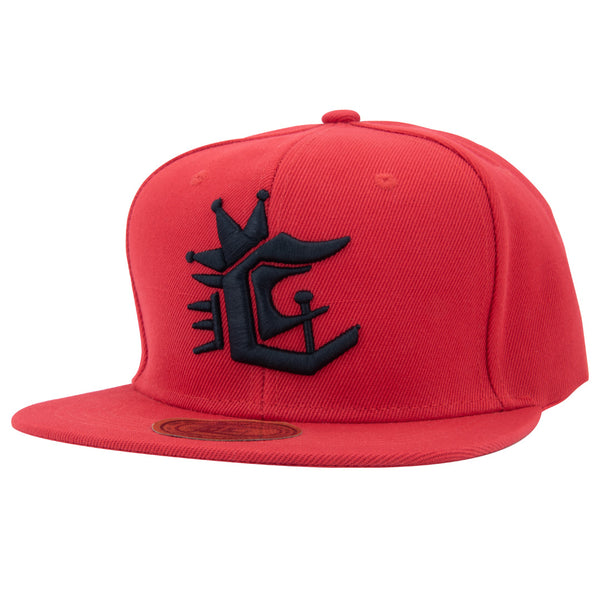 SNAPBACK/ RED BLK LOGO